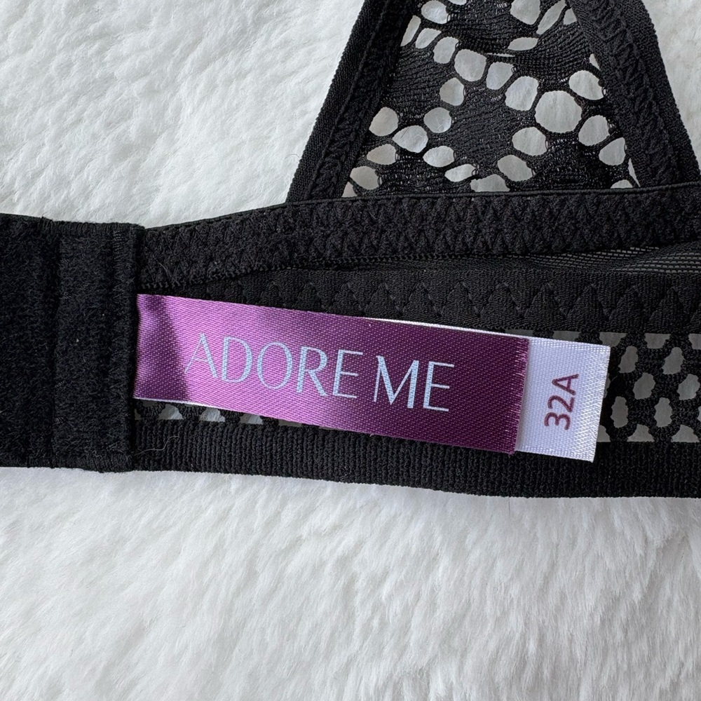 Adore Me Black Lace Underwire Bra with Nude Lining, NWOT - Picture 5 of 8